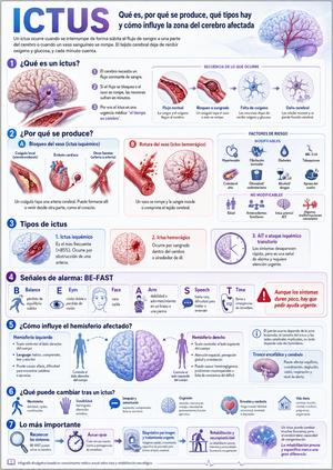 Infografía: Qué es un ictus y cómo afecta