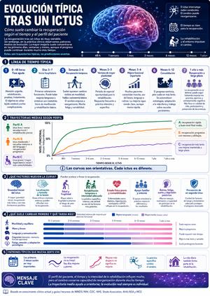 Infografía: Evolución típica tras un ictus